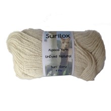Surilox Alpaca ECRU 4 ply SURI long